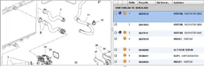 PSA 3637012 Yeni No:9803129080 3637012