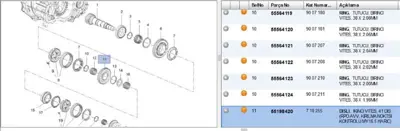 PSA 55198420 Giriş Dişlisi 55198420 718255