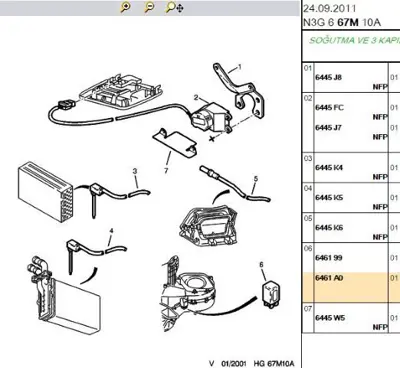 PSA 6461.A0 Klima Motor Rölesı 6461A0