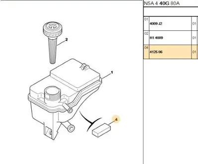 PSA 4125.06 Dıreksıyon Yağ Deposu Day 4125.06