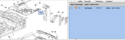 PSA 12779165 Floor 12779165 180093