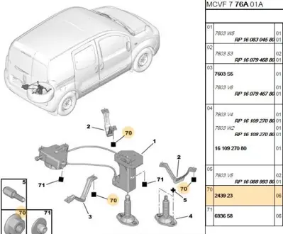 PSA 2439.23 Bağlantı Somunu 2439.23