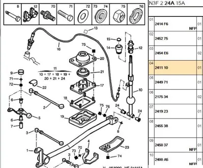 PSA 2411.10 Levye Parçası  2411.10