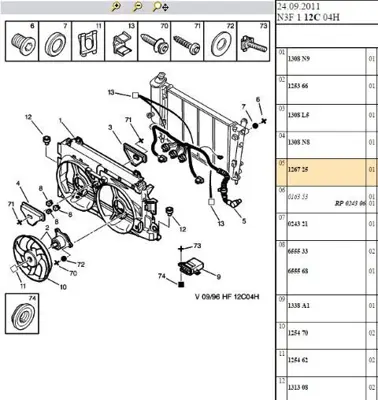 PSA 1267.25 Kablo  1267.25