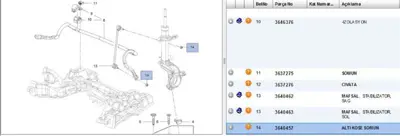 PSA 3640457 Yeni No:9807710580 3640457
