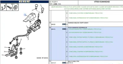 PSA 2456.03 Vıtes Kumanda Kapak C4  2456.03