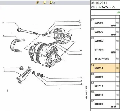PSA 6947.14 Agraf  6947.14