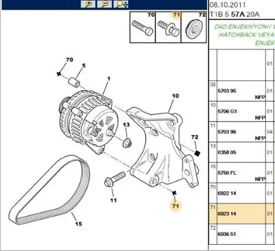 PSA 6923.14 Bağlantıvıdası 6923.14