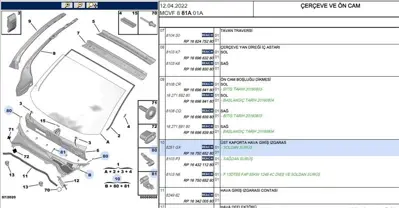 PSA 1675065280 Ön Cam Alt Izgara 1675065280