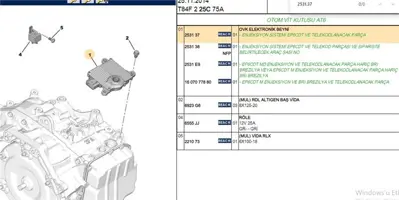 PSA 2531.37 Otomatik şanzıman Beyni 307082