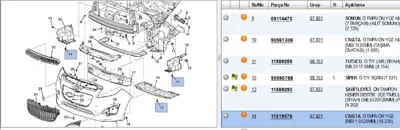 PSA 11519376 Cıvata 11519376 11569695 11571069 1406952 198174 2005056 90542117