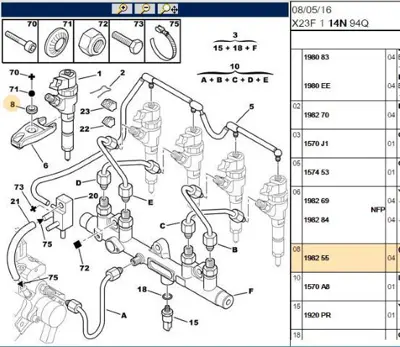 PSA 1982.55 Enj.Çatal Contası  1982.55