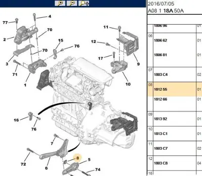 PSA 1812.55 Motor Takozu 181239 1812.39 181239 181239 