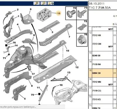 PSA 6994.S8 Agraf Klips Seti 6994S8