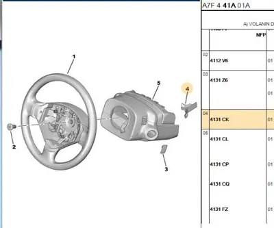 PSA 4131.CK Direksiyon Kapak Lastiği  4131.CK