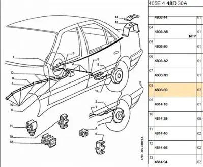 PSA 4803.69 Fren Hortumu  4803.69