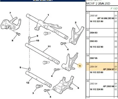 PSA 2554.87 3.4 Vites Catali 2554.87