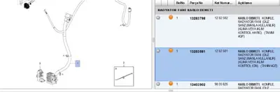 PSA 13253581 O:Fmg Kde Opel 1282501 13253581