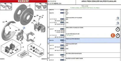 PSA 4220.26 Fren Kaliper Destek C2 4220.26