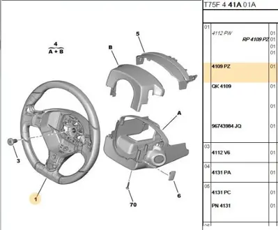PSA 4109.PZ Direksiyon Simidi  4109.PZ