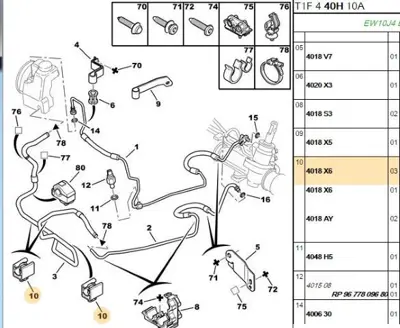 PSA 4018.X6 Dirk.Yağ.Hortum Ağrafı 4018X6