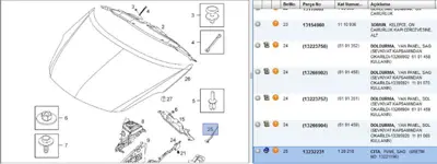 PSA 13232231 Cam Izgara Sağ Füme 120218 13232231