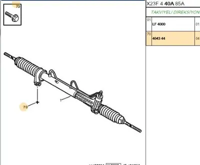 PSA 4043.44 Bağlantı Vidası  4043.44