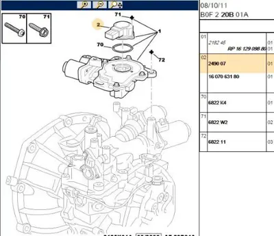 PSA 2490.07 Vites Kaptörü 1.0 Oto  2490.07