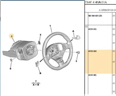 PSA 4131.KH Direksiyon Bakaliti  4131.KH