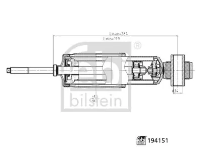 Febi Bilstein 194151 Amortısor On <03 Transporter.T4 Yaglı V420348 SC115 RH112059 PSE3302 194151 33483 510684 37527 SM2085 AS201709