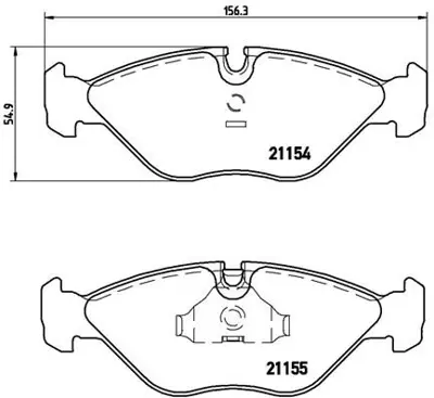 BREMBO P 71 005 Fren Balatasi On Low-Met Saab 8993768