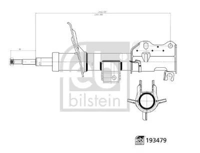 Febi Bilstein 193479 Amortısor On 04> Vıto GS8755 A0054203620 AF969A DBS4026 TX2216 MFR624 18492733802 39716 152016 FT0969