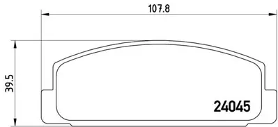 BREMBO P 49 036 Balata Fren Arka Mazda-6 03/10/626 98/02 GGYM2643Z