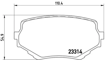 BREMBO P 79 009 Balata Fren On-Suzuki  Grand-Vitara 98/05  1.9d-2.0-2.5-2.7 V6   Low-Met 1A523323Z