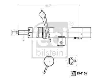 Febi Bilstein 194167 Amortısor On Sağ 97> Partner-Berlıngo Gazlı 315462 3013792542 1050759 759Q 8105102583 LY1234 HP3759 7930759 20362 5202GP