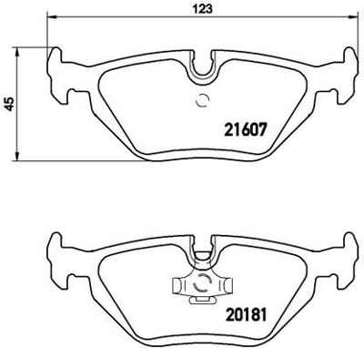 BREMBO P 06 013 Fren Balatasi Arka E36/E46/E85 34216761238