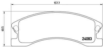 BREMBO P 37 008 Fren Balatasi On 24083  Jeep   Grand Cherokee Ii 2.7 Crd 4×4 4.7 V8  5093183AA