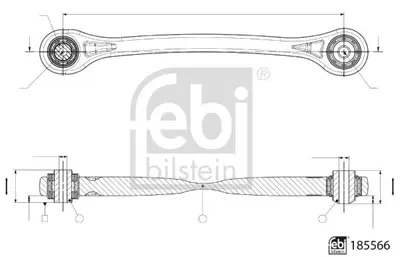 Febi Bilstein 185566 Sol Arka Travers Baglanti Kolu Audi 4M0505291F