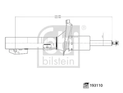 Febi Bilstein 193110 Amortısor On 06-14 Transıt 6C1118045AE 6C1118045CB 1371323 1388248 6C1118045PB 1433920 6C1118045AF 36F54A 824904003430 1466431