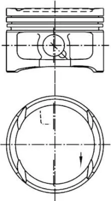 FEDERAL MOGUL 87-72169 050 Pıston+segman 036107065BS