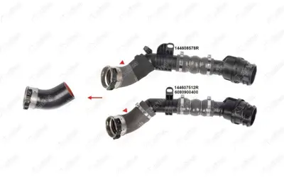 NIFEA 11075 Turbo Hortumu Plastik Boru Haric 4 Kat Polyester Kullanilmistir Dacia Dokker Duster Lodgy Logan Merc 144607512R144608578R