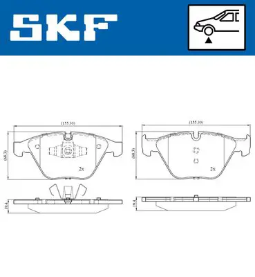 SKF VKBP80159 Fren Balata On 05> 3s-E90-E91-E92-E93 573181 34116780711 IBP1057 16728 FDB4191 2331301 JQ101222 811011035 363700201770 983