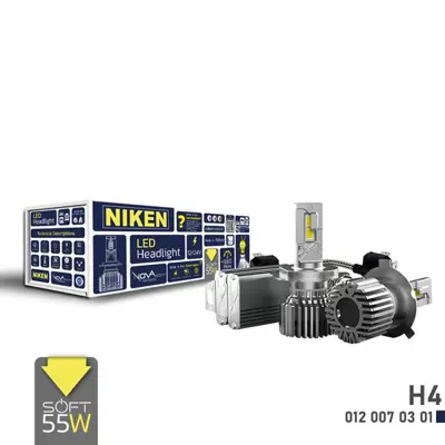 NIKEN 012 007 03 01 Led Xenon Nova Soft Serısı H4 (55w) 0