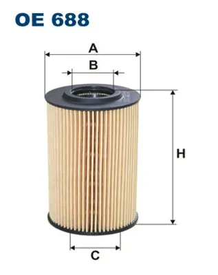 FILTRON  OE688 Yağ Filtresi Caddy Iii-Golf Vi-Jetta Iii-Iv-Passat-Polo-Tiguan-Touran-T5-Octavia-Leon-Ibiza-A1-A3-A4 03L115466 03L115562