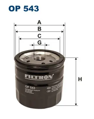 FILTRON  OP543 Yağ Filtresi Fiesta 1.8di-Focus 1.8tdci-1.8di/Tddi-1.8t-Connect  02>14 1.8tdci Transit T15-T12  2.5td 95>01 1322152 GL355 WGL3404A 4M5Q6714BA Z789A E103606 DO812 WL7089 R531 203716110
