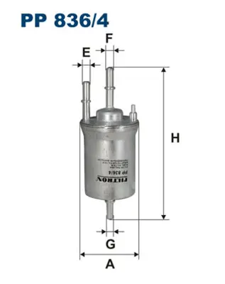 FILTRON  PP836.4 Yakit Filtresi Golf V-Jetta Iii-Polo Iv-Caddy Iii-Fabia Ii-Octavia Ii-A3-Ibiza Iv-1.4-1.6 16v(4 Bar) 6Q0201051A 6Q0201051H 6Q0201511 6Q0201051B 4840 ALG2248 4351 6Q0201512 ALG22482 EFF234