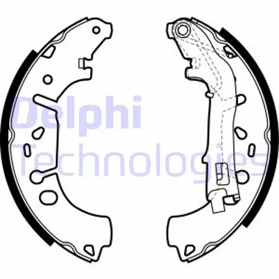DELPHI  LS1981 Arka Pabuç Balata Fiat Fiorino 09> Grande Punto 05>13 Linea 07> Punto Evo 09>12 Punto 12>  Citroën Nemo 09> Peugeot Bipper 08> Opel Corsa D 09>14 Corsa E 14> Adam 12> (228x42) 4241N8 34122 H9970 9290 FSB4015 GS8719 3013704932 91067600 986487729 36508