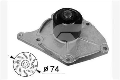 HUTCHINSON  WP63 Devirdaim Fluence-Clio 2/3-Megane 2/3-Logan 05>kangoo 09>sandero 08> 1.5dci(Pa977) (7701475995-2101000q0e-8671019519) 210108574R WP2448 QCP3629 506863 7701475995 7701479031 8671019595 VKPC86418 65567 8671019519