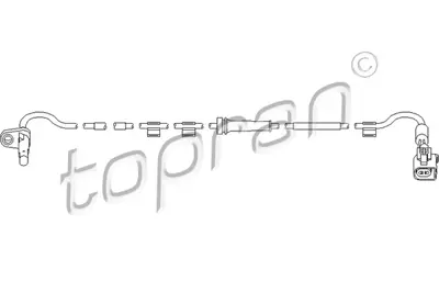 TOPRAN  303960001 Arka Abs Hiz Sensoru Sol Transit V347 V348 Tt9 2.2 155ps 11>14 2.2 Tdci 2.4 Tdci 3.2 Tdci 1785284 8290220A1 560043 560043A 6C112B372CB 8290220E 51105 1371545 30453 6S173