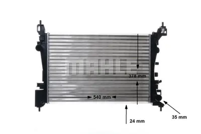 BEHR MAHLE  CR1182000S Motor Su Radyatörü Opel Corsa D-Corsa E 1.2-1.4 A12xer A12xel B12xel A14xer B14xer 11> (540x378x23) 1300312 13399870 8MK376756321 53115 13249566 1073137 1300339 OL2574 OLA2574 630743